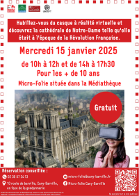 Activité réalité virtuelle : découvrez notre Notre-Dame autrement