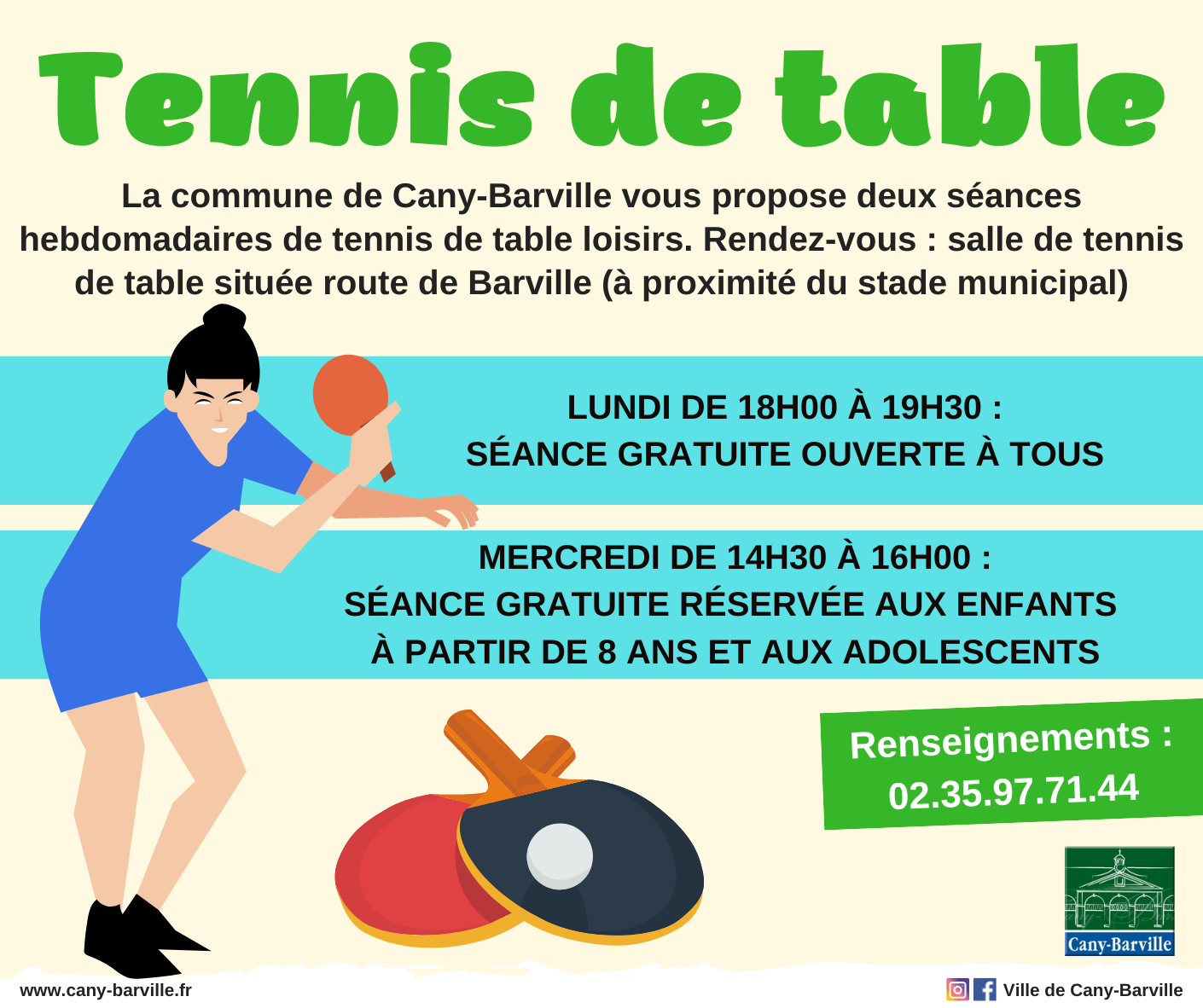 2022.11.02 Affiche séance de tennis table loisirs Publication Facebook 3